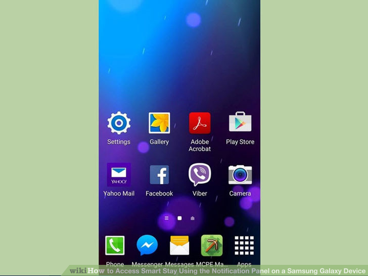 Image titled Access Smart Stay Using the Notification Panel on a Samsung Galaxy Device Step 1