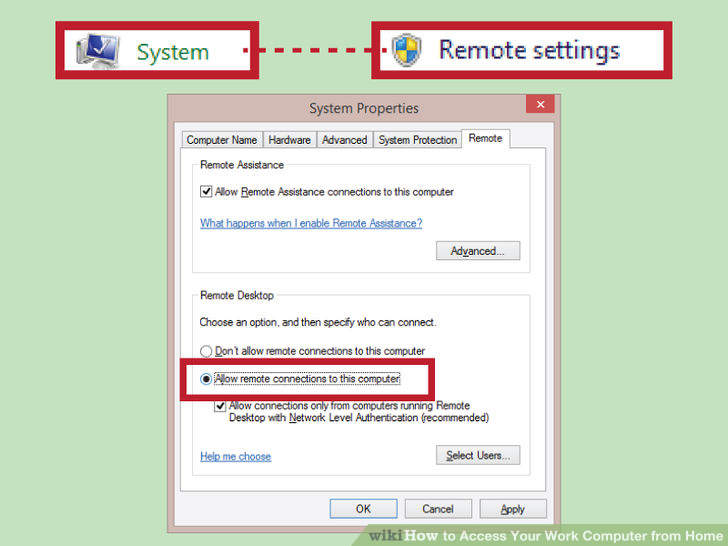 Image titled Access Your Work Computer from Home Step 4
