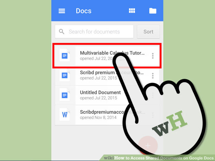 Image titled Access Shared Documents on Google Docs Step 7
