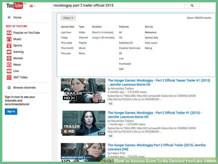 Image titled Access Soon To Be Deleted YouTube Videos Step 3