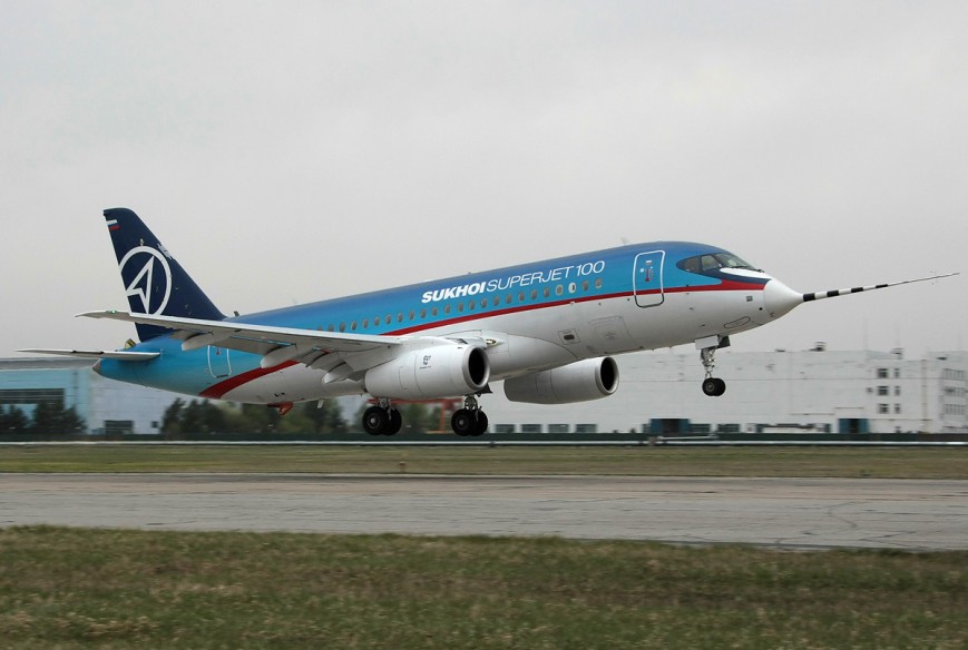 Первый полёт Superjet 100 в Комсомольске-на-Амуре
