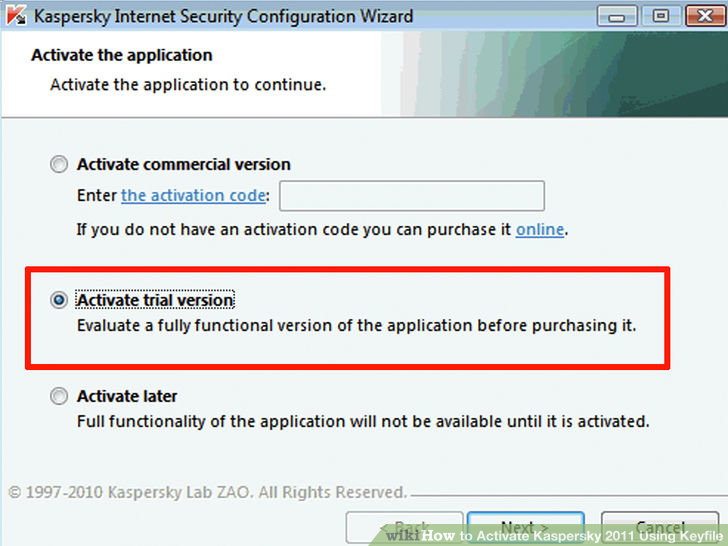 Image titled How Activate Kaspersky 2011 Using Keyfile Step 3