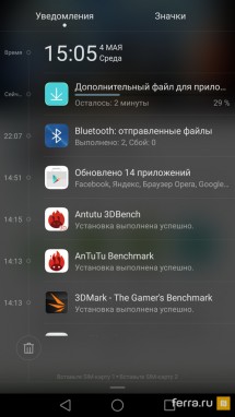 Интерфейс Android 6.0 в Huawei Mate 8