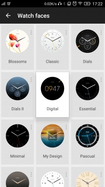 Watch faces