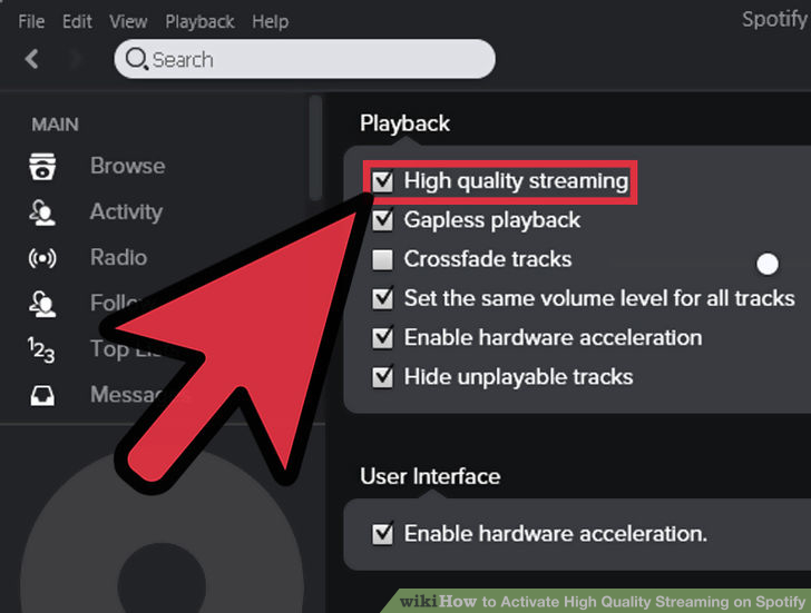 Image titled Activate High Quality Streaming on Spotify Step 5