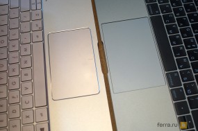 Тачпады ASUS ZenBook 3 и Apple MacBook