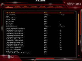 BIOS материнской платы GIGABYTE
