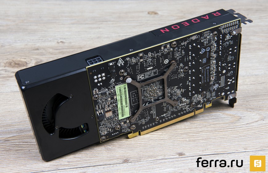 Оборотная сторона AMD Radeon RX 480