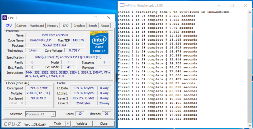 Характеристики Intel Core i7-6950X