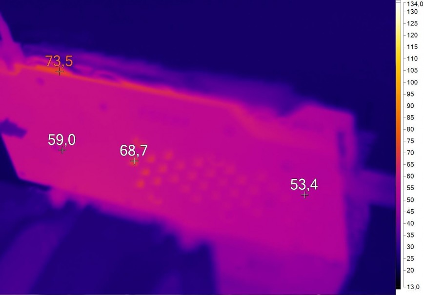 MSI GeForce GTX 1080 GAMING X 8G, нагрев