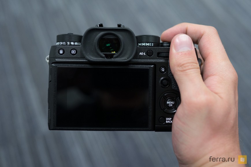 Fujifilm X-T2 в режиме съемки