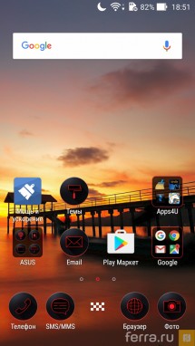 Интерфейс Android 5.0 в ASUS ZenFone 2 Deluxe Special Edition