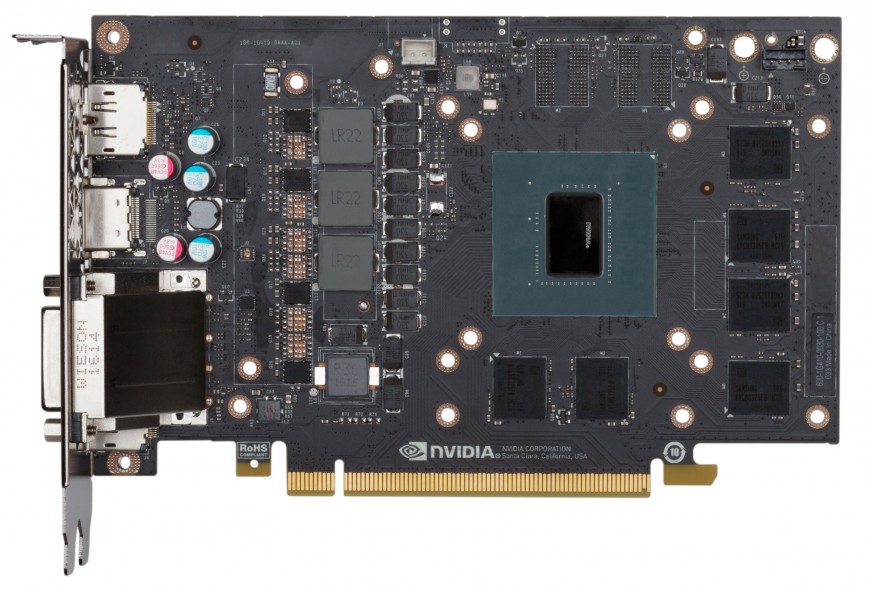 Печатная плата NVIDIA GeForce GTX 1060 Founders Edition