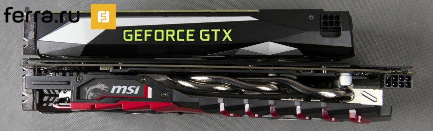 MSI GeForce GTX 1060 GAMING X 6G в сравнении с референсом