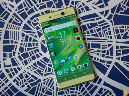 Sony Xperia XA Ultra, вид спереди