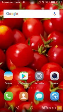 Интерфейс Android 5.1 в Honor 5A