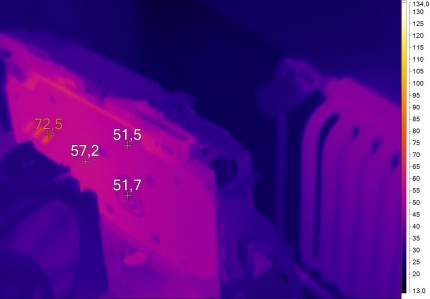 Нагрев GIGABYTE GeForce GTX 1070 Xtreme Gaming (GV-N1070XTREME-8GD)