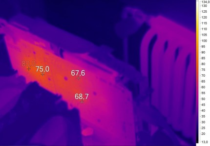 Нагрев GIGABYTE GeForce GTX 1070 Xtreme Gaming (GV-N1070XTREME-8GD)
