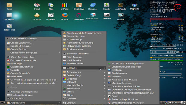 DebianDog Openbox
desktop